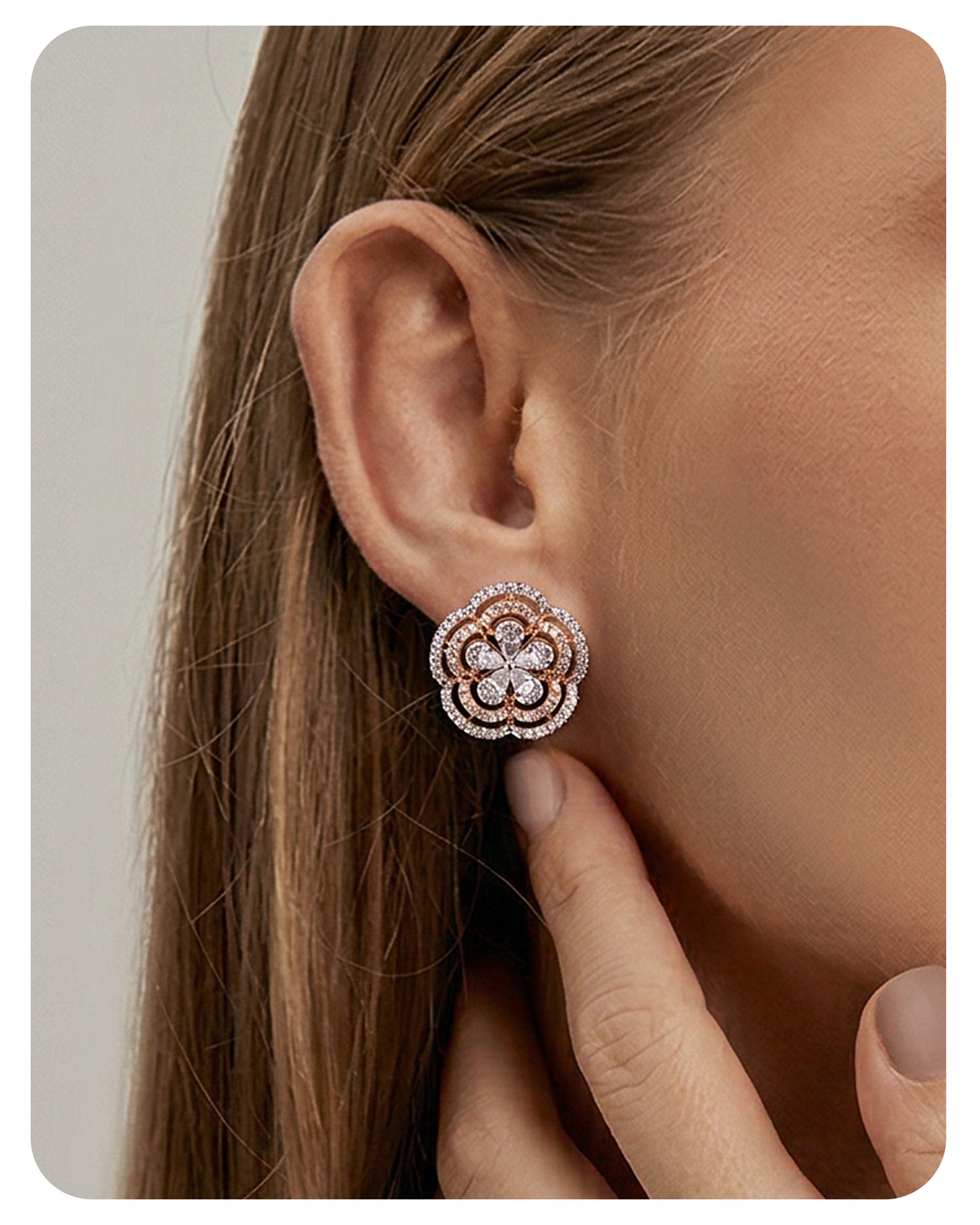 Fleur Royale Diamond Earrings