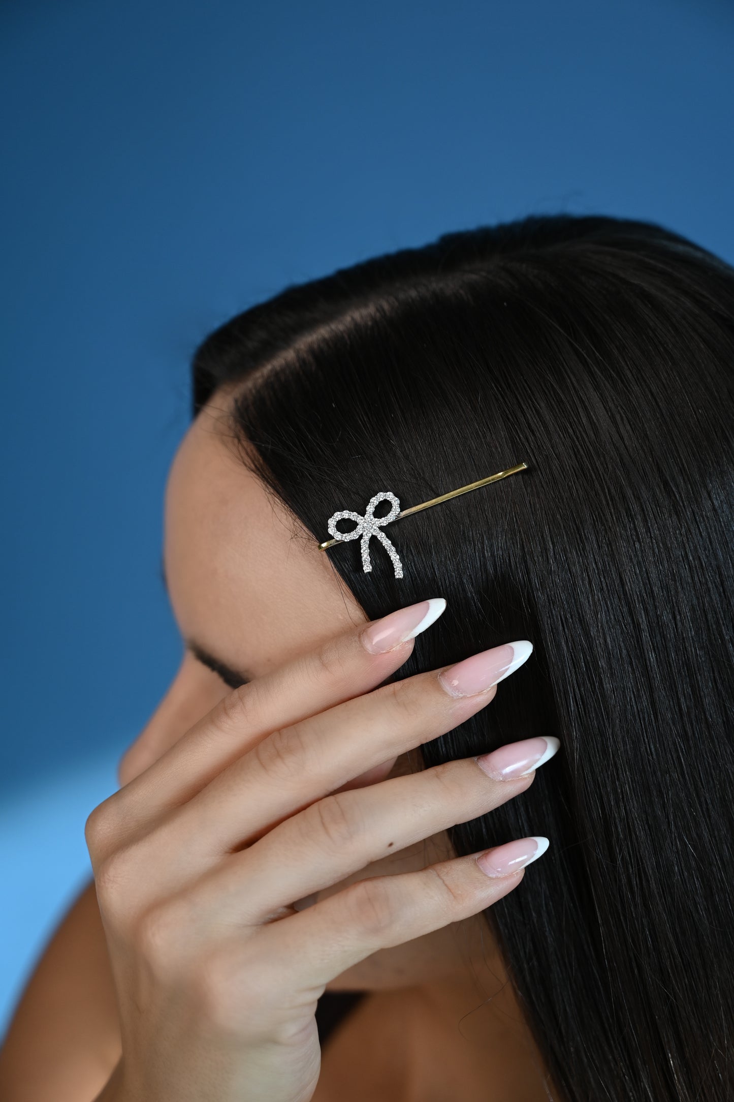 Bow Diamond Hair Clip
