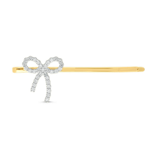 Bow Diamond Hair Clip